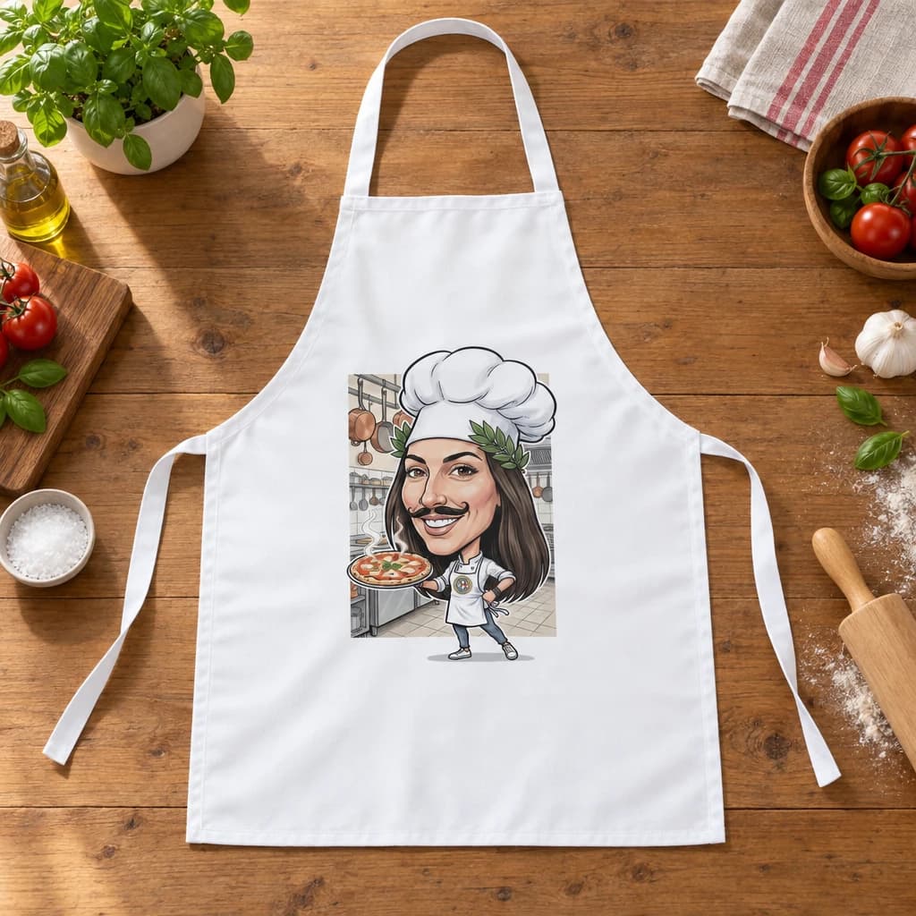 Grembiule personalizzato con caricatura