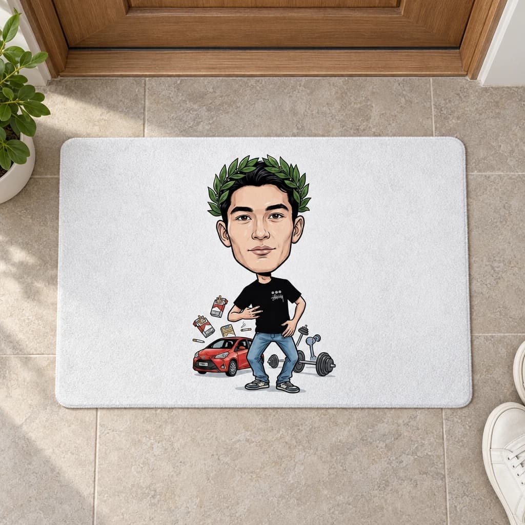 Zerbino personalizzato con caricatura