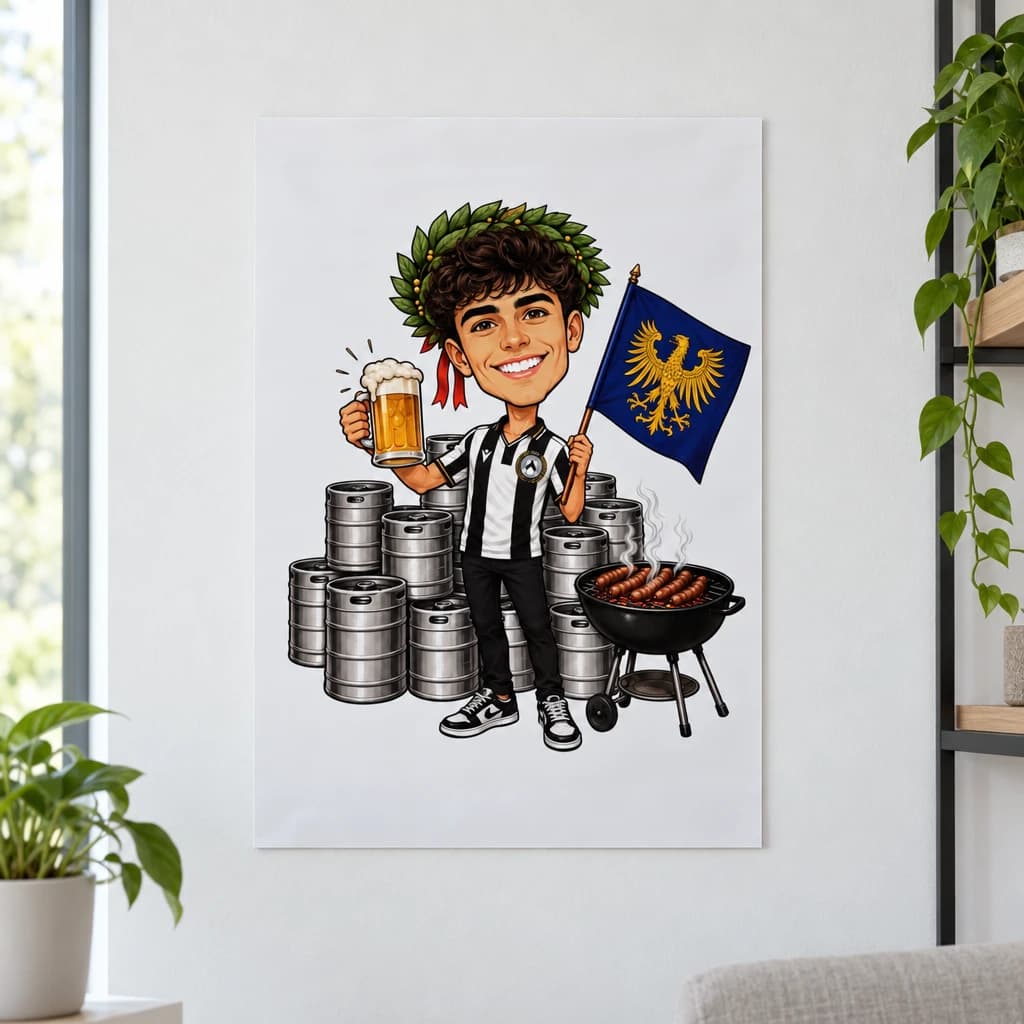 Poster personalizzato con caricatura