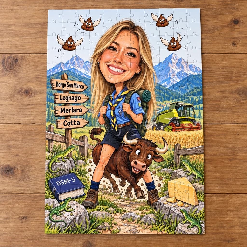 Puzzle personalizzato con caricatura