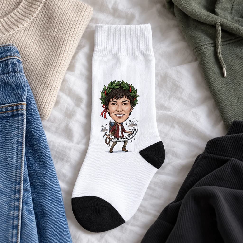 Calzini personalizzati con caricatura