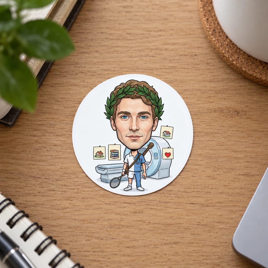 Adesivi personalizzati con caricatura